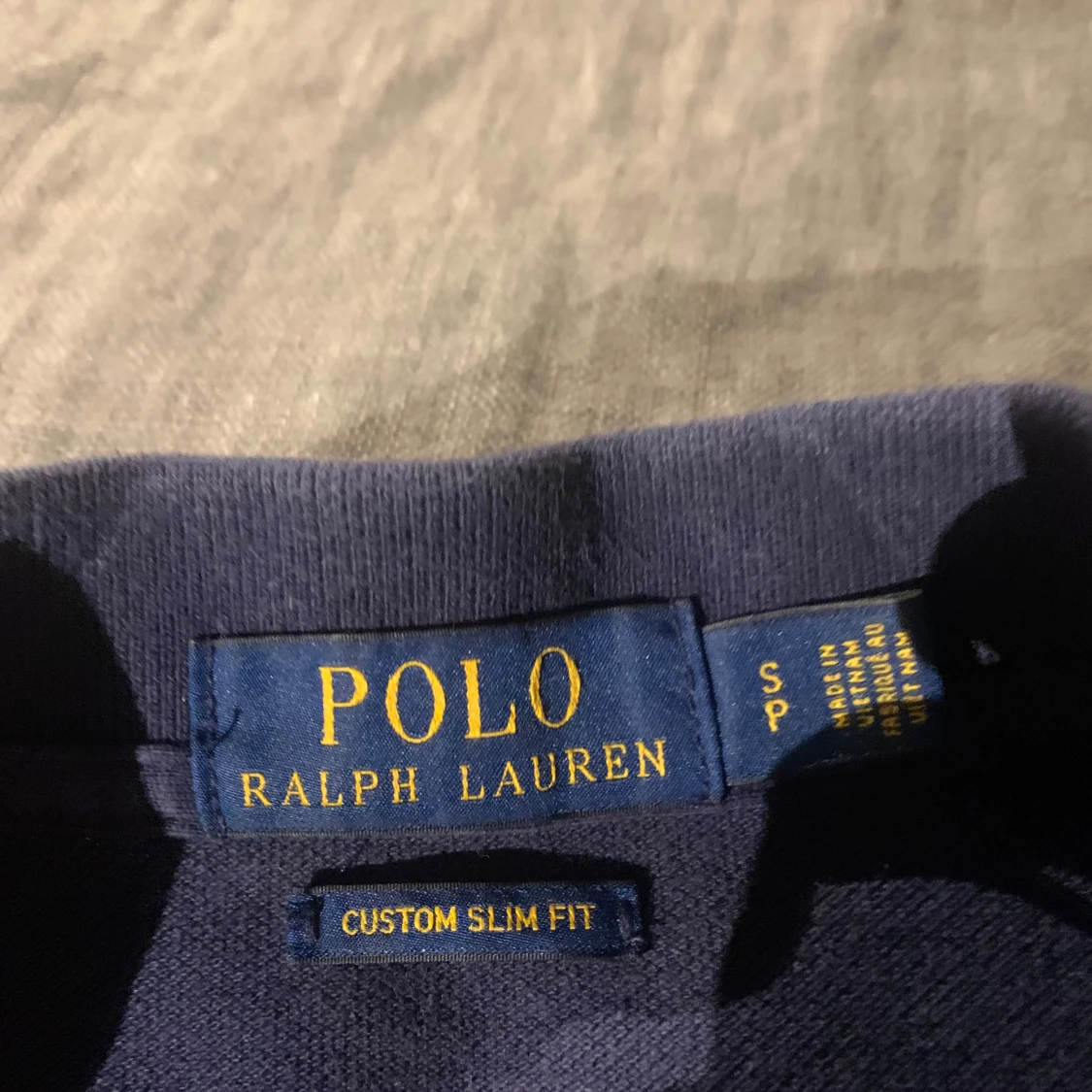 Mörkblå pikétröja från Ralph Lauren - 90