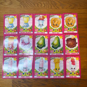 Shopkins photocards  - Sett 