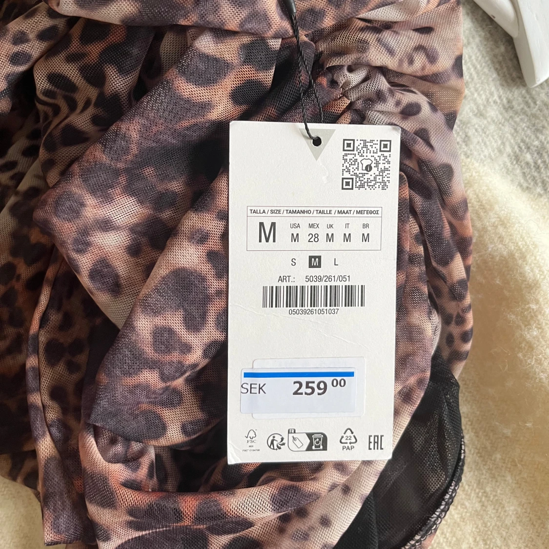 Leopardmönstrad body - 92