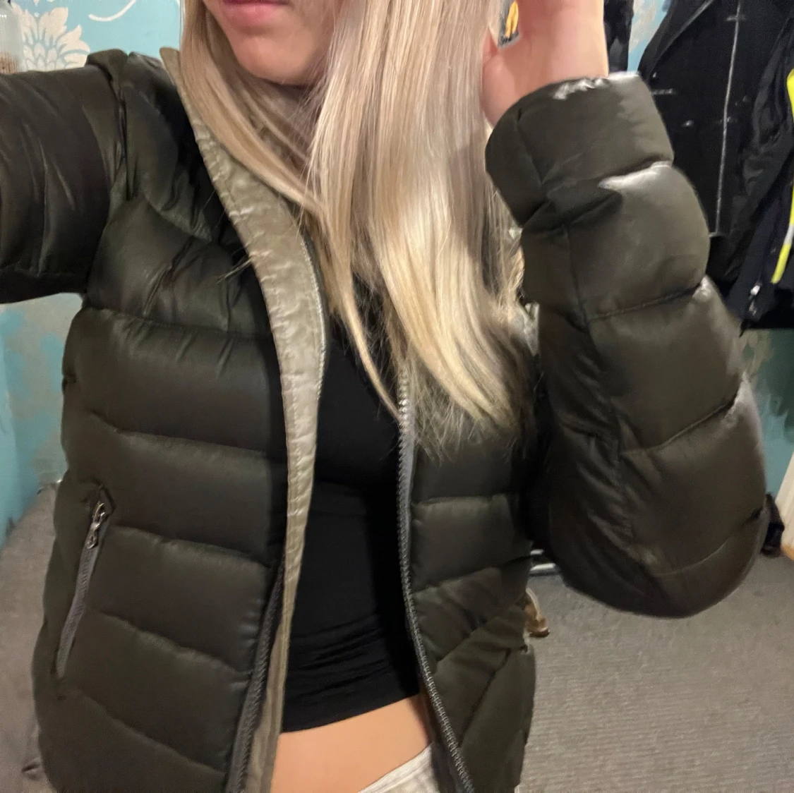 Mörkgrön dunjacka från Colmar - 90