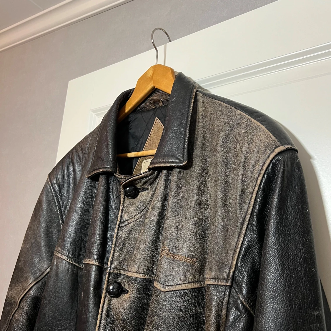 Vintage Svart skinnjacka Paramount Pictures