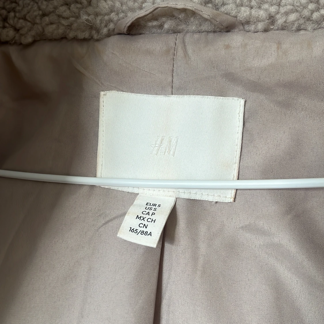 Beige teddyjacka från H&M - 3