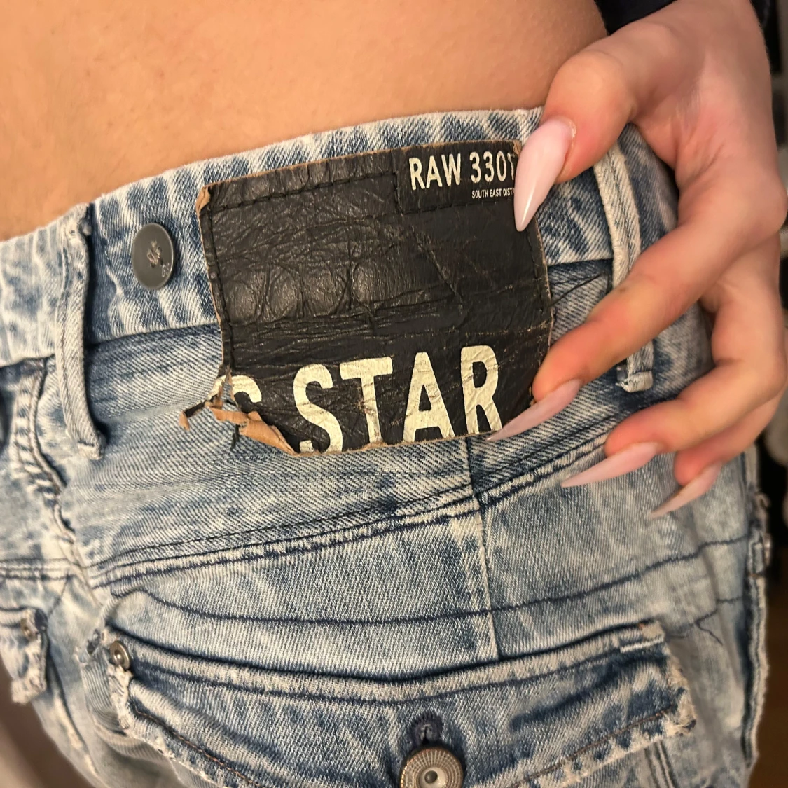 Ljusblå jeans från G-Star - 92