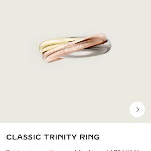 Trinity ring I storlek 6. 