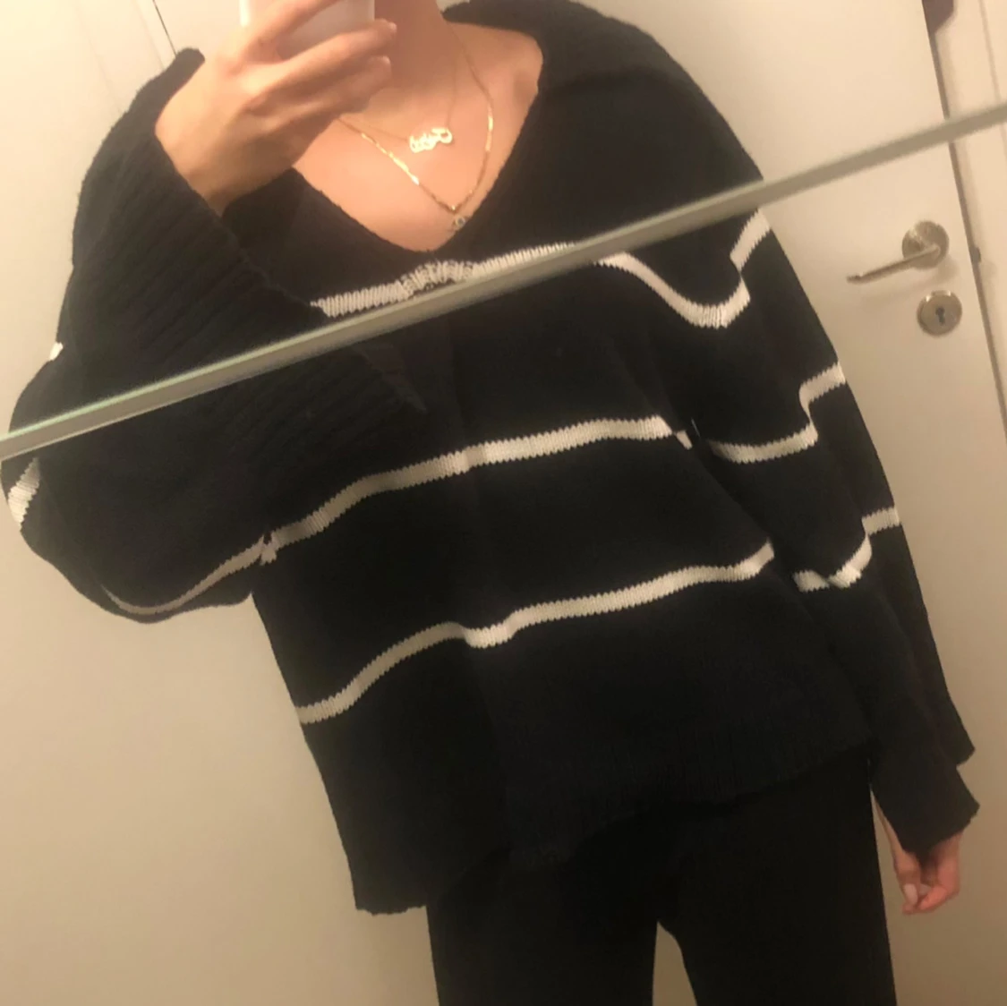 Ribbad stickad tröja - Lindex