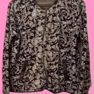 50 - Vintage stuk Jack /kavaj Mönstrad/svartvit