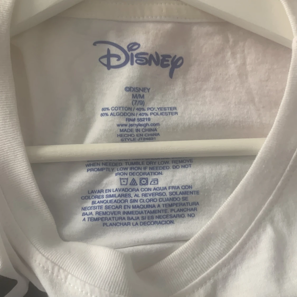 Vit topp med tryck - 91