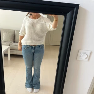 Trekvartsstickad tröja - Tröja i trekvartsärmar, köpt secondhand så vet ej märke!