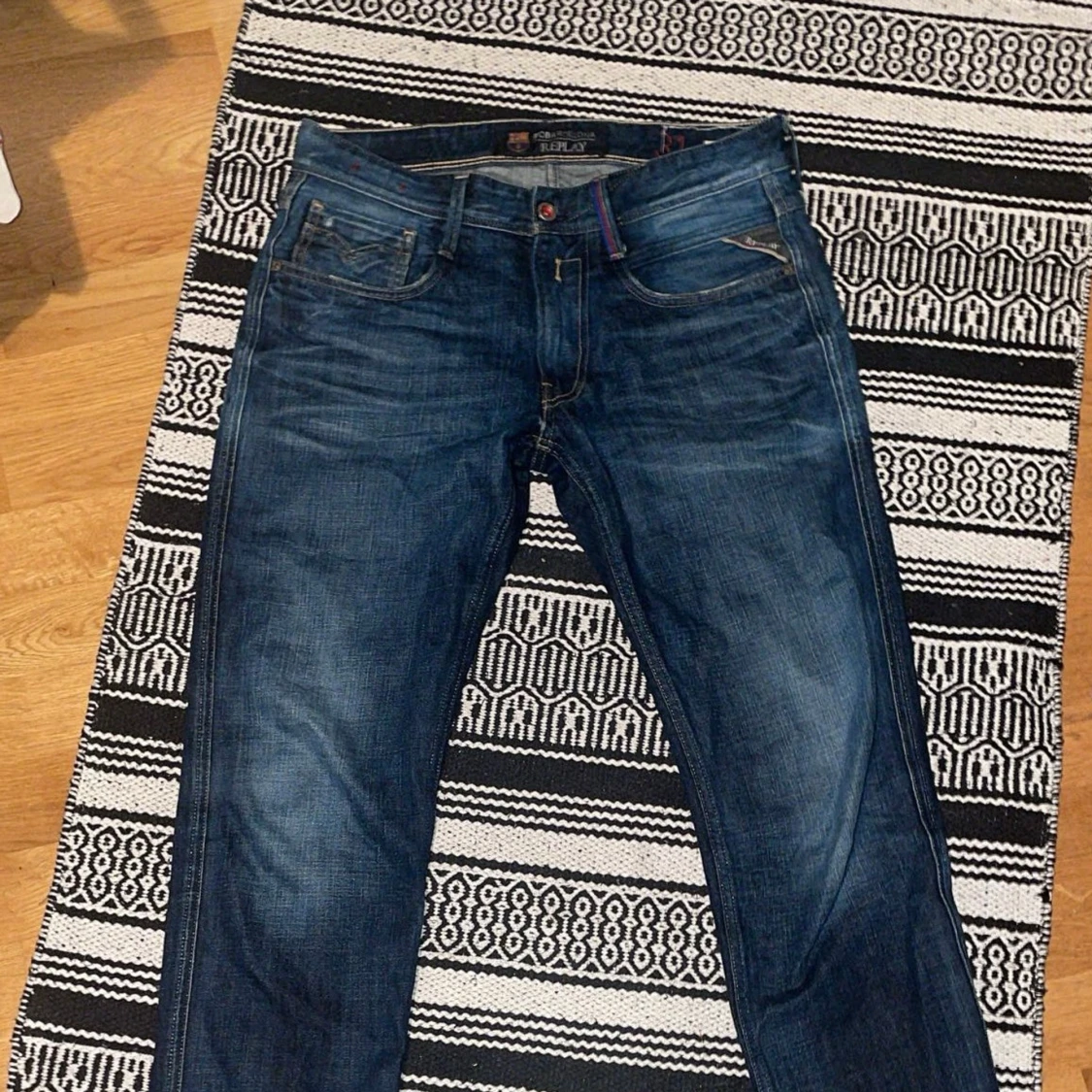 Blåa REPLAY x FC Barcelona Jeans. - 90