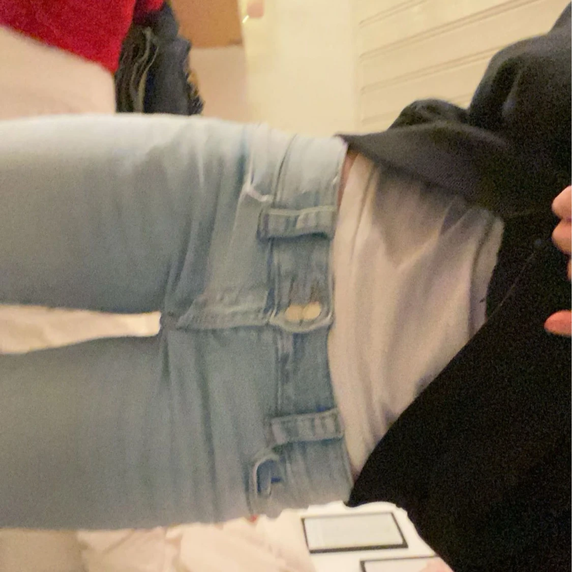 Ljusblå bootcut jeans från H&M - 91