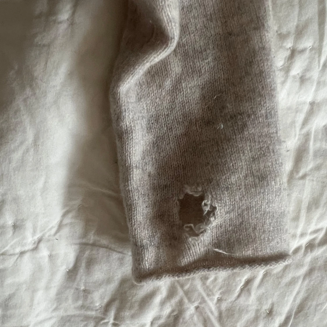 Beige kashmir tröja  - 2