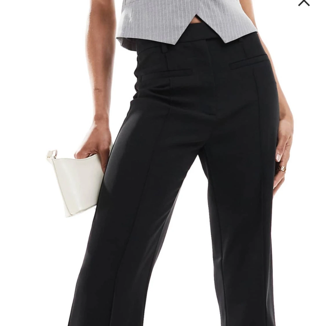 Svarta kostymbyxor ASOS TALL