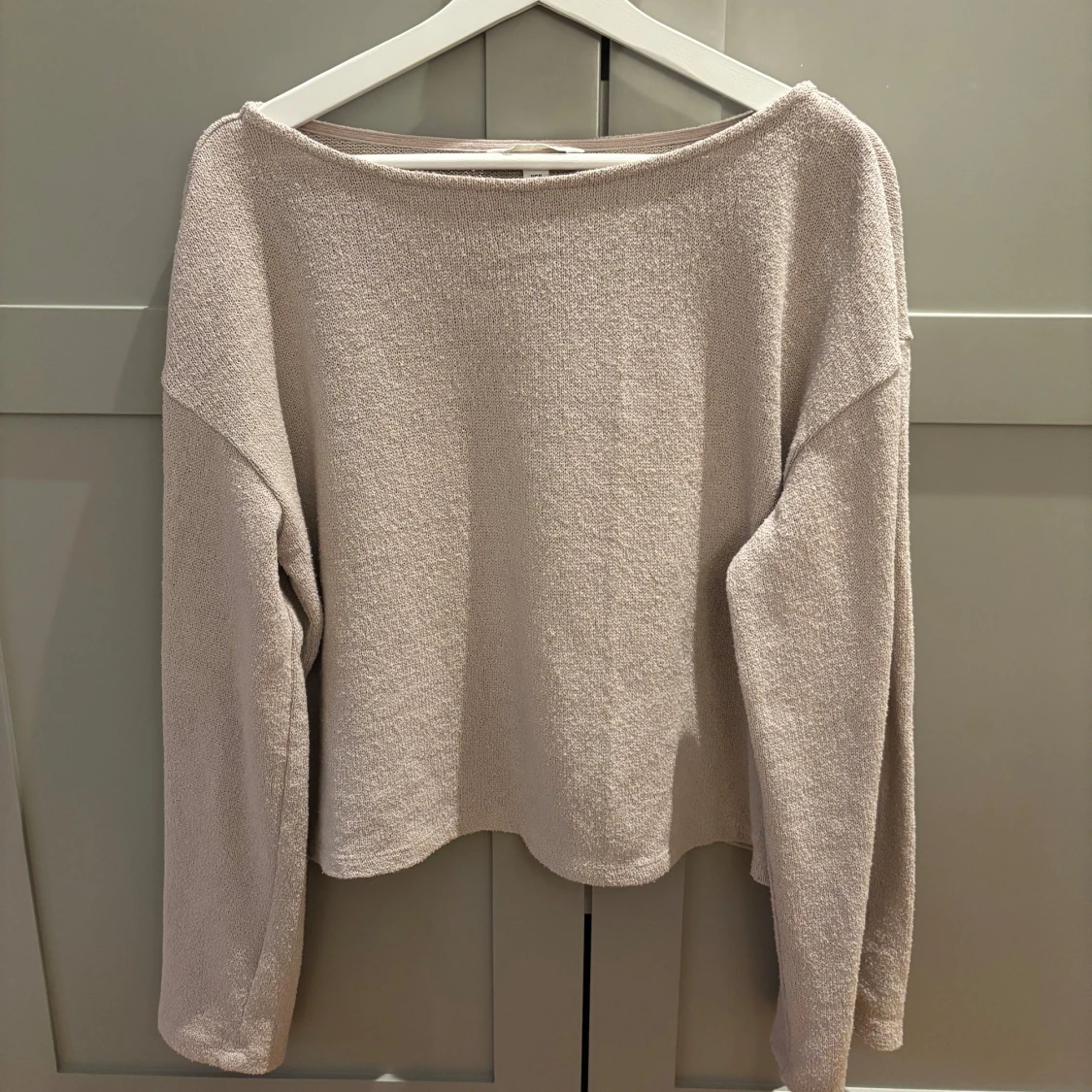 Beige långärmad tröja - 1