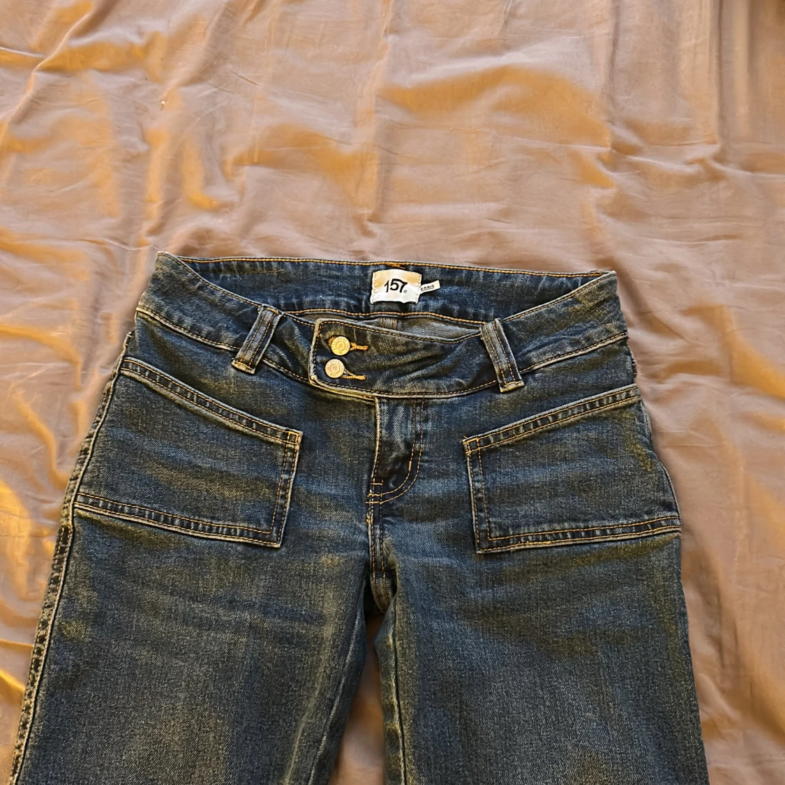 lågmidjade jeans - 1