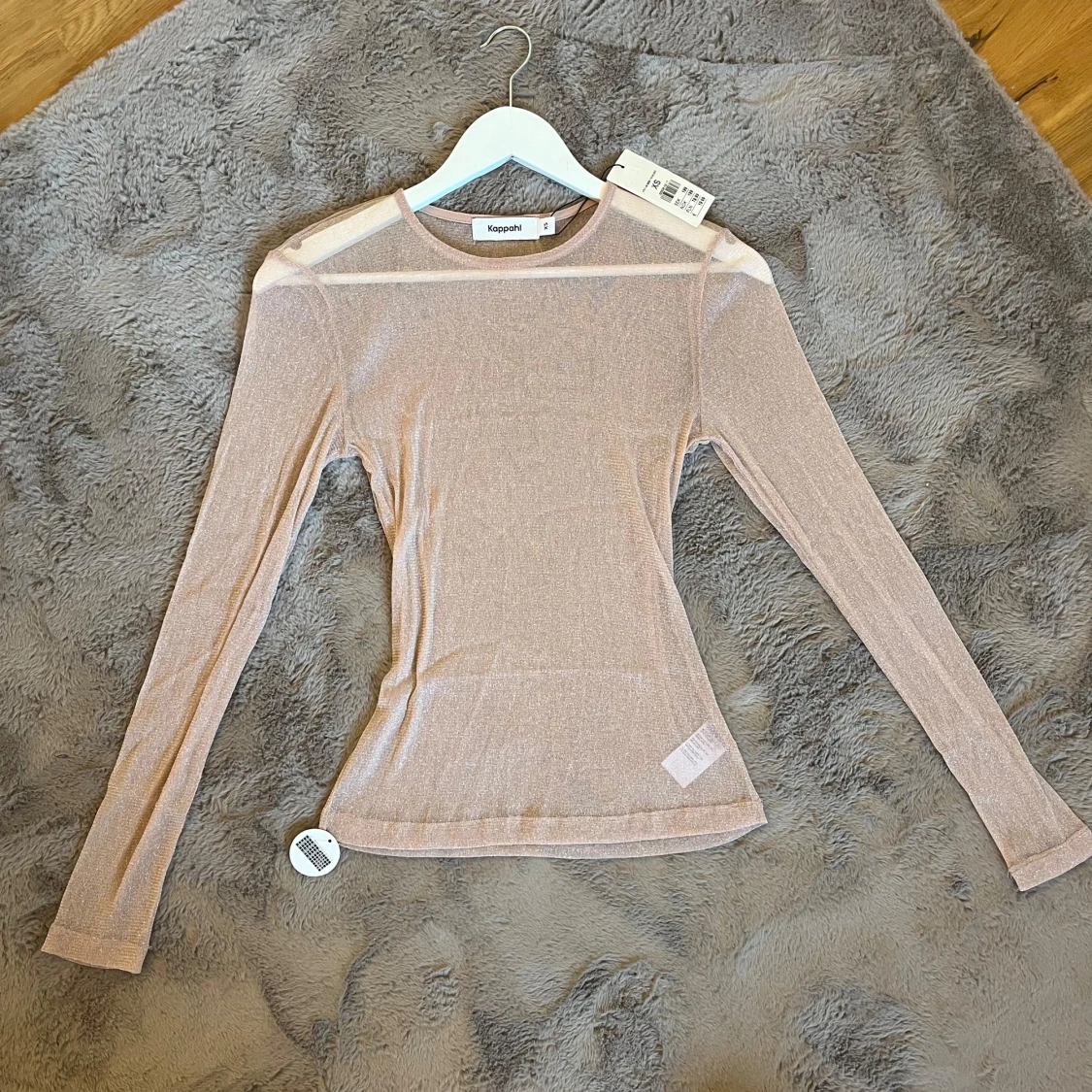 Rosa glitter topp - 91