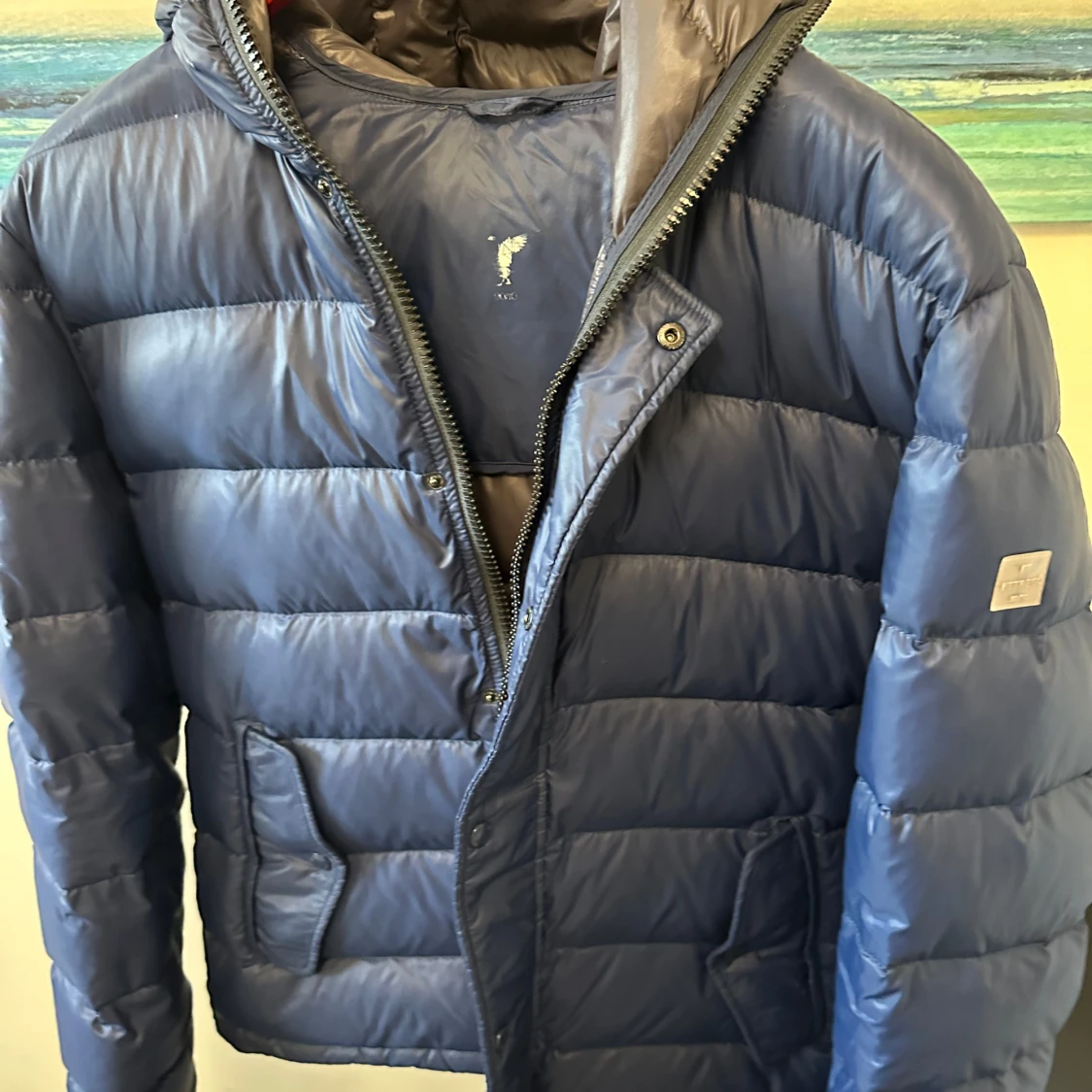 Blå dunjacka från Hetrego - 90