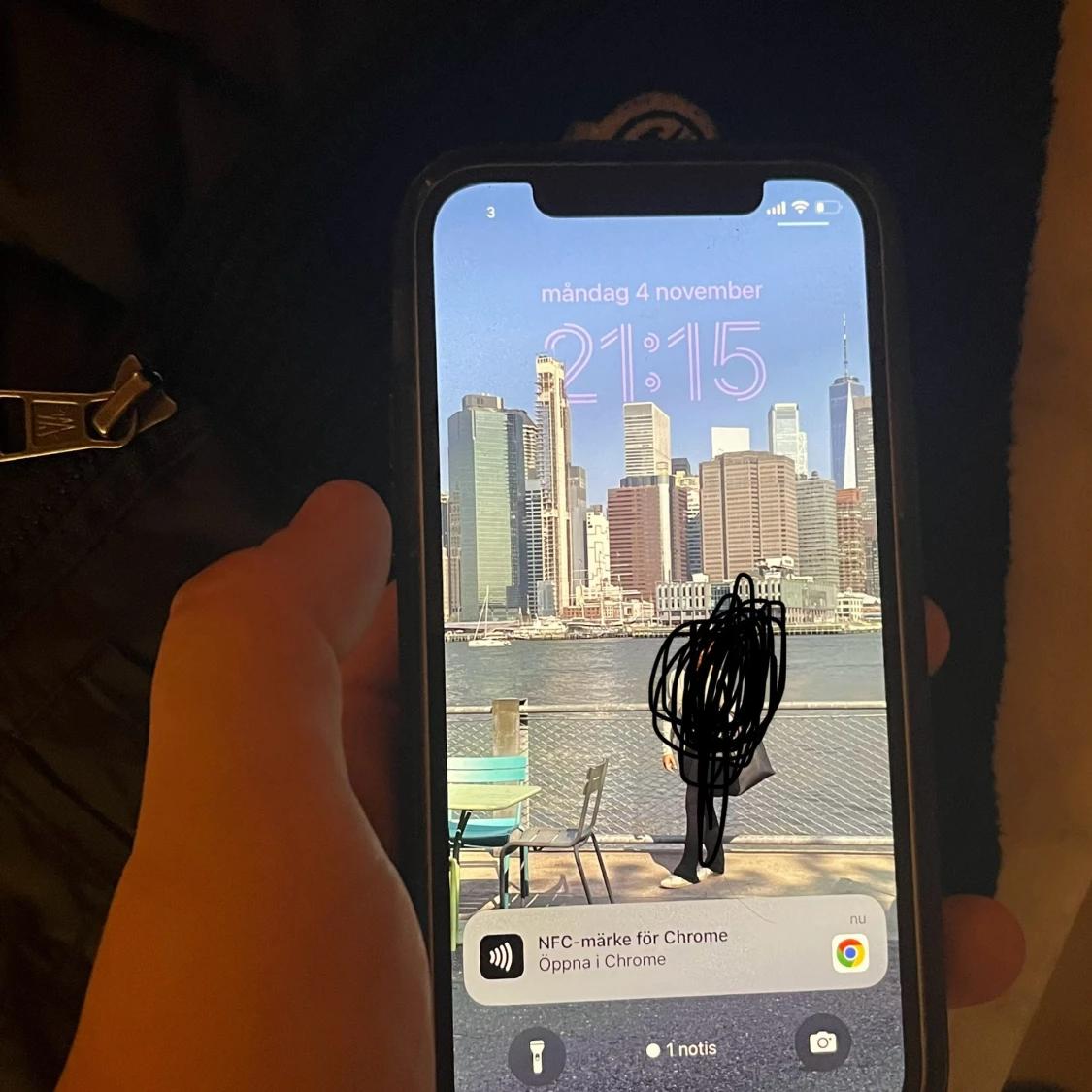 Svart dunjacka från Moncler - 91