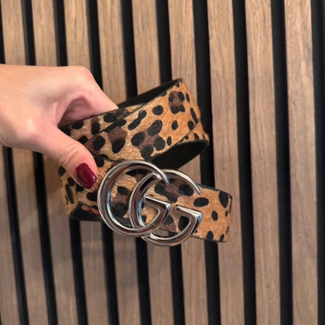 Trendigt leopard bälte