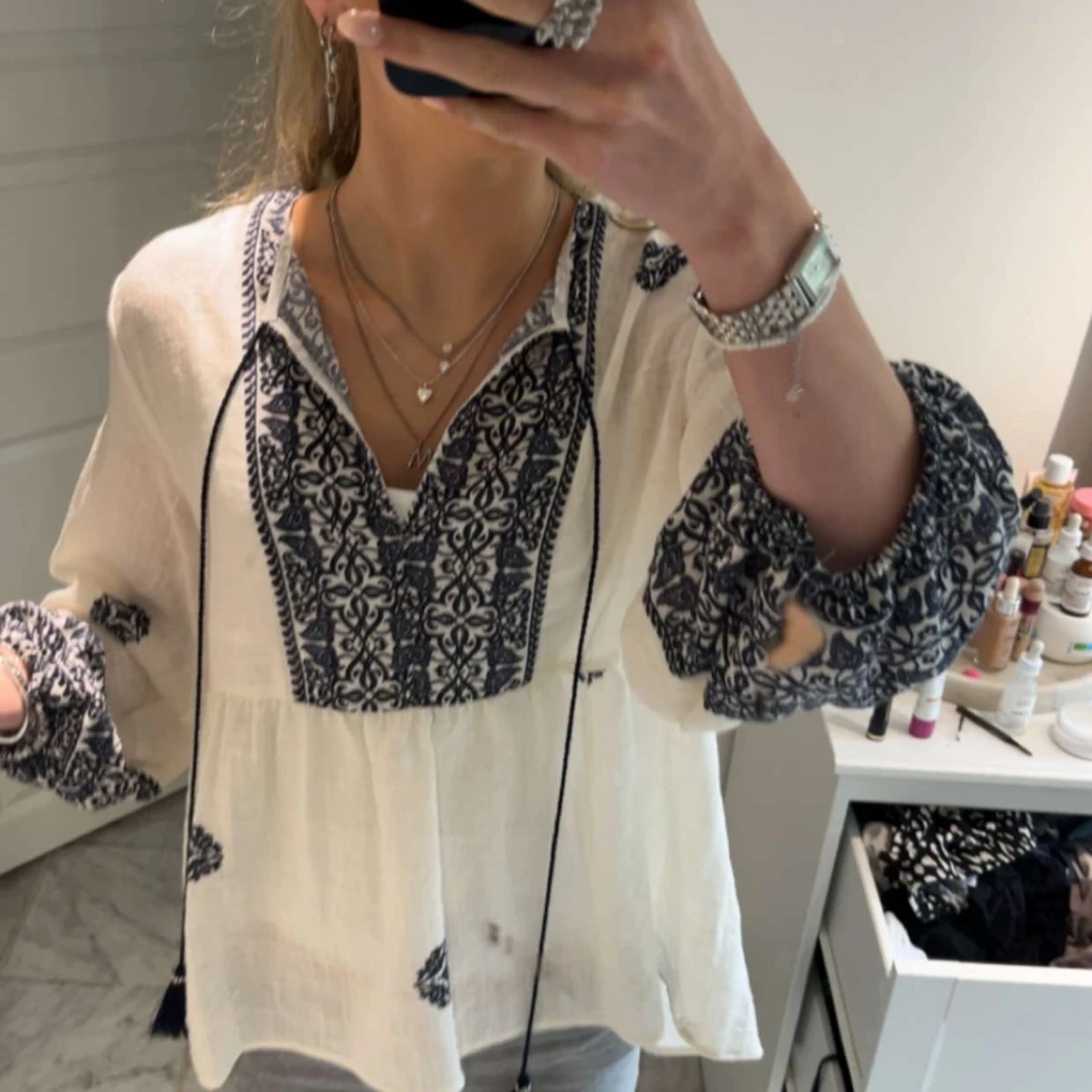 jätte fin blus från zara - 90