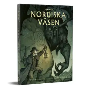 I de mörka skogarna, bortom bergen, vid svarta tjärnar i glömda gläntor. Utanför din dörr. Något rör sig i skuggorna. Märkliga varelser. Förvridna gestalter som skymtar i ögonvrån. De vakar. Väntar. Osedda av de flesta, men inte av dig. Du ser dem för vad de egentligen är. Väsen.Välkommen till ett 1800-talets Norden där myterna är verkliga. Där vindpinade vidder täcks av ändlösa skogar, och ett fåtal städer står likt upplysningens ensliga fyrbåkar en föraning om den stundande industrialiseringen. På landsbygden härskar fortfarande den gamla tron. Där vet folk vad som döljer sig i mörkret. De vet att dessa varelser måste blidkas. Fruktas.Nordiska väsen - skräckrollspel i 1800-talets Norden är skrivet av Nils Hintze och baserat på illustratören och författaren Johan Egerkrans konstbok med samma namn. Spelet presenterar en mörk gotisk värld, stöpt i nordisk folktro och uråldriga myter. Spelreglerna använder en anpassad version av den prisbelönade År Noll-motorn. Boken innehåller:*Tio arketyper som låter dig skapa en rollperson på bara några minuter eller så låter du tärningarna styra och slå fram din rollperson på tabeller för livshändelser.*Snabba och tematiska regler för strid, undersökning och skräck.*Regler för att utveckla rollpersonernas högkvarter under kampanjspel.*En detaljerad genomgång av detta mytiska Norden och 1800-talets Upsala.*En rad skräckinjagande väsen att möta, alla vackert illustrerade av Johan Egerkrans.*Drömmarnas dans ett första mysterium redo att spelas direkt.     Format Inbunden   Omfång 229 sidor   Språk Svenska   Förlag Fria Ligan   Utgivningsdatum 2020-07-27   Medverkande Johan Egerkrans   Medverkande Tomas Härenstam   Medverkande Mattias Johnsson Haake   ISBN 9789189143944  