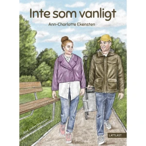 Inte som vanligt (inbunden) - /LÄTTLÄST/Sam gillar när Mira jobbar på gruppboendet Gläntan, där han bor. Men ibland är hon lite jobbig. Som när hon vill att Sam ska testa nya saker. Sam får ont i huvudet bara av tanken. Han tycker bäst om när allt är som vanligt. Just idag ska Sam och Mira handla. Sam skriver pizza på sin lista. Mira undrar om han inte ska testa något nytt. Pizza äter du ju varje dag, säger hon. Helst inte, tänker Sam. Men väl i affären stöter Sam på ett ännu större problem. Hans plånbok är borta!Inte som vanligt är en bok om att våga utmana sina vanor och rädslor, men också en påminnelse om att det är okej att göra det en liten bit i taget. Boken har bara ett par meningar per sida och är rikt illustrerad av Jonna Franssons bilder. Ann-Charlotte Ekensten är en erfaren och uppskattad lättlästförfattare. Hon brinner för att alla ska få uppleva läsglädje, oavsett förutsättningar. Vid sidan av författarskapet arbetar hon som skrivpedagog och föreläsare. Lättlästnivå: 1 - Lättast    Format Inbunden   Omfång 28 sidor   Språk Svenska   Förlag LL-förlaget   Utgivningsdatum 2023-05-03   Medverkande Jonna Fransson   ISBN 9789189149427  