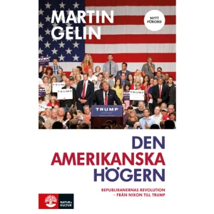 Den amerikanska högern : Republikanernas revolution - från Nixon till Trump (häftad) - Republikanernas revolution - från Nixon till Trump. Nyskrivet förord 2018. Den politiska utvecklingen i USA har chockat en hel värld. Hur kunde en fastighetsmogul och tv-kändis som byggde sin valkampanj på en främlingsfientlig retorik bli president i en av världens största demokratier? Den amerikanska högern är en reportagebok om USA:s konservativa rörelse. Martin Gelin visar hur det går en röd tråd från sextiotalets konservativa radikaler till vår tids högerpopulism. Han skildrar bredden i den amerikanska högern, från lobbyisterna i maktens korridorer i Washington DC, till kristna familjer i Södern, frihetliga libertarianer i Las Vegas och medborgargarden vid den mexikanska gränsen.  Den amerikanska högern, som Augustprisnominerades när den utkom första gången 2012, är en bok för alla som vill förstå orsakerna till den politiska krisen i dagens USA. Till denna nyutgåva har Martin Gelin skrivit ett nytt förord som knyter ihop högerns historia med presidentvalet 2016.  "En enastående prestation." - Expressen "Journalistik på hög internationell nivå." - Fokus Martin Gelin är prisbelönt författare och har sedan 2001 arbetat som journalist i USA. Han är Dagens Nyheters korrespondent i New York och har kommenterat amerikansk politik för bland annat SVT, SR, BBC och CNN. "Vad som gläder mig är Gelins vägran att skriva i svartvitt. Hans fängslande reportage och tankeväckande analyser kännetecknas av en vilja att förstå den entusiasm som många av dagens, speciellt unga, republikaner utstrålar, inte att bekräfta trötta europeiska fördomar om den amerikanska högern." - Lars Trägårdh, Sydsvenskan "Boken är ett måste för den som vill förstå USA." - Per Wirtén, Dagens Arena "En mycket imponerande djupdykning i olika aspekter av denna mångsidiga höger. Det han visar i sin bok är två saker: dels att han är en riktig, undersökande journalist som inte drar sig för närkontakt med verkligheten; dels att han är en journalist som sätter sin sakkunskap i första rummet." - Janerik Larsson, Neo "En av årets viktigaste böcker." - Ulrika Kärnborg, Aftonbladet    Format Häftad   Omfång 445 sidor   Språk Svenska   Förlag Natur &amp; Kultur Allmänlitteratur   Utgivningsdatum 2018-04-14   Medverkande Conny Lindström   ISBN 9789127157521  