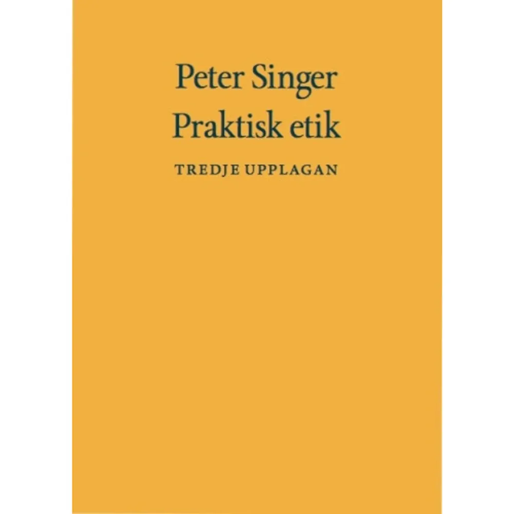 Peter Singers klara och innehållsrika bok Praktisk etik har alltsedan den första utgivningen 1979 varit den klassiska introduktionen till tillämpad etik, och översatts till många språk. Bland bokens frågor finns sådana som direkt rör våra individuella handlingar. Är det försvarbart att köpa lyxvaror åt mig själv när andra svälter eller dör i sjukdomar som är lätta att bota? Bör jag avstå från kött som produceras i djurfabriker? Gör jag fel om mitt ekologiska fotavtryck är större än det globala genomsnittet? Andra frågor rör oss som medborgare i demokratiska samhällen: frågor om jämlikhet och om diskriminering på grund av ras, kön eller etnisk tillhörighet; om djurförsök och användning av mänskliga embryon för forskning; om eutanasi och prioriteringar inom vården; om politiskt våld, krig och terrorism och om vad vi kan och bör göra för att komma tillrätta med miljöproblemen. Peter Singer har kallats världens mest inflytelserika filosof. Han klarlägger de relevanta argumenten överskådligt och lättfattligt, med starkt engagemang men utan ideologiska bindningar. Han frilägger de filosofiska rötterna till dagens kontroverser, där den yttersta nöd parad med blixtsnabb teknisk utveckling och ekonomiskt överflöd ställer moralens frågor på sin spets. Till den tredje upplagan har författaren reviderat och uppdaterat hela boken, och dess- utom lagt till ett nytt kapitel om klimatetik, en av vår tids viktigaste etiska utmaningar. Den presenteras i en helt ny översättning till svenska av Jim Jakobsson.    Format Inbunden   Omfång 414 sidor   Språk Svenska   Förlag Bokförlaget Thales   Utgivningsdatum 2016-10-12   Medverkande Jim Jakobsson   Medverkande Ulf Jacobsen   ISBN 9789172351011  . Böcker.