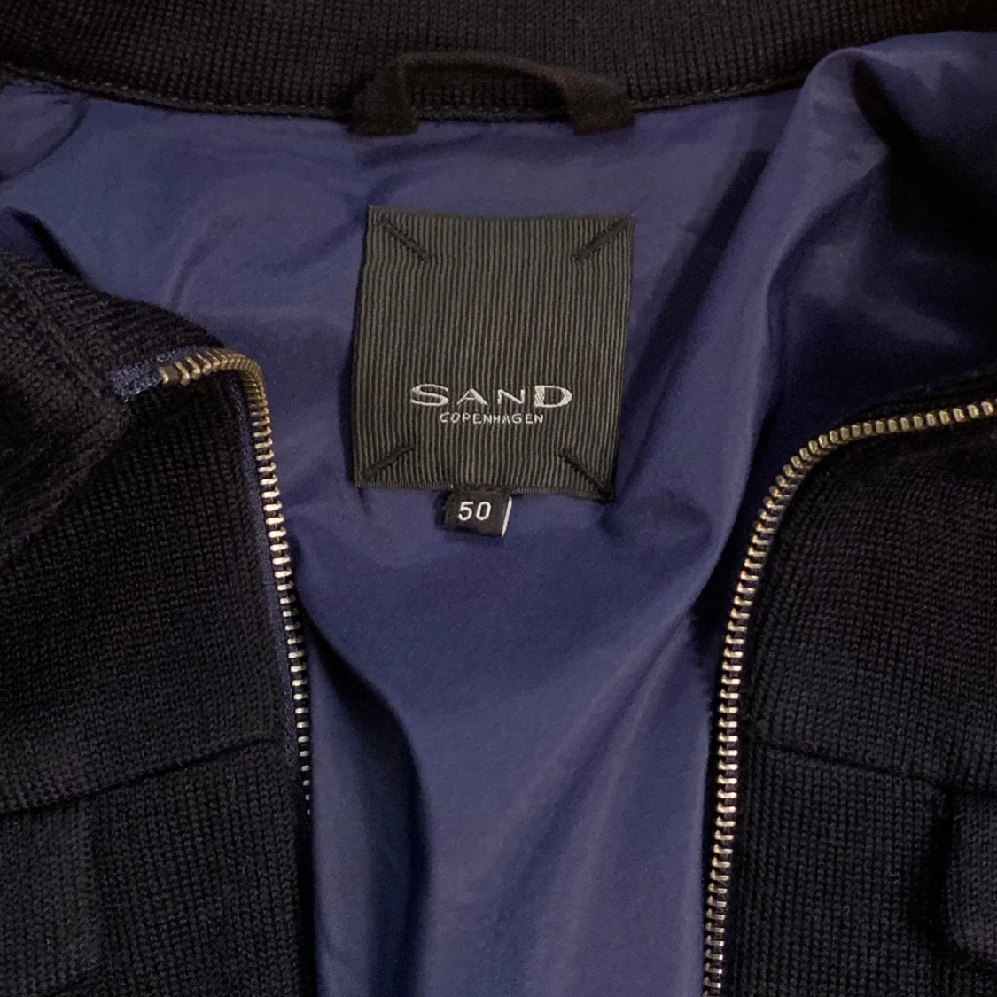 Sand marinblå jacka - 91