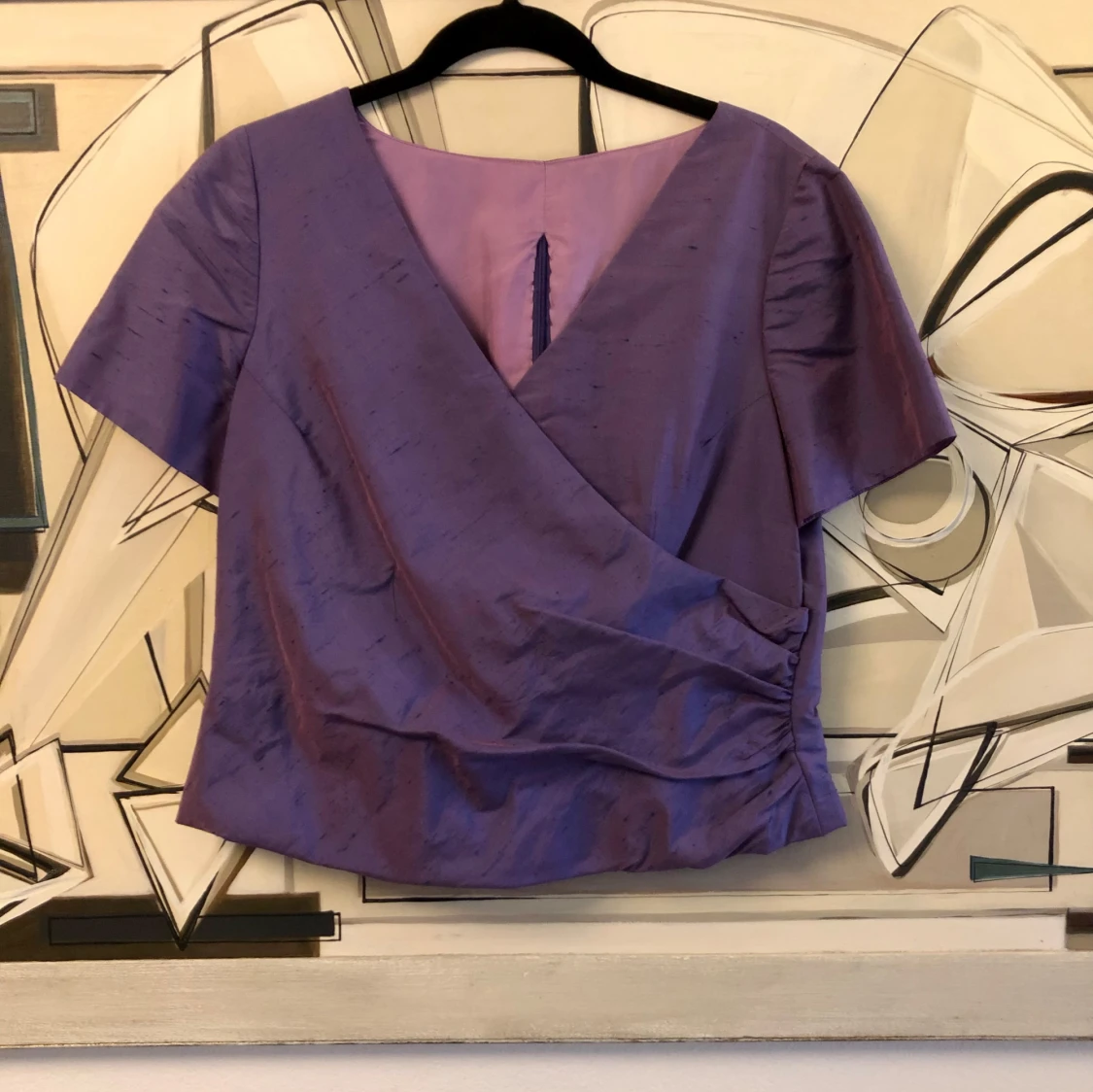 Lila Thaisiden blus vintage 