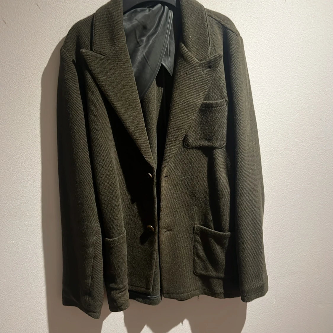 Grön kavaj i bomull