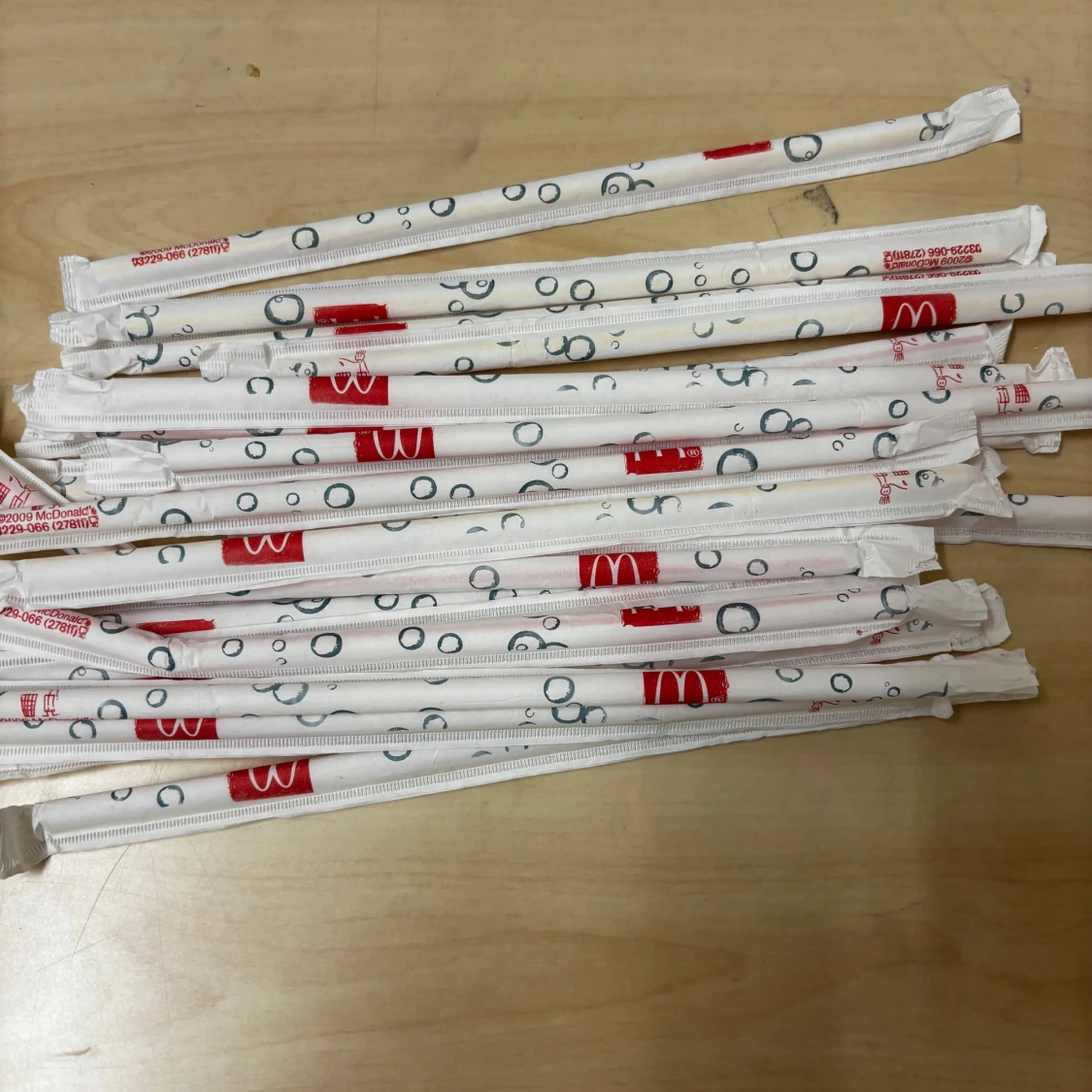 OG McDonald’s sugrör oöppnade 2009