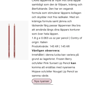 Caia julkalender - läppenna - Säljer en läppenna ur Caias julkalender då den inte kommer passa mig i färgen, helt oöppnad, färg FROZEN BERRY 🩷