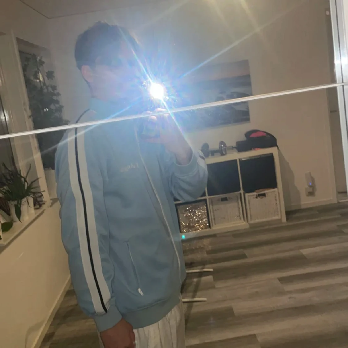 Ljusblå track jacket från Palm Angels - 91