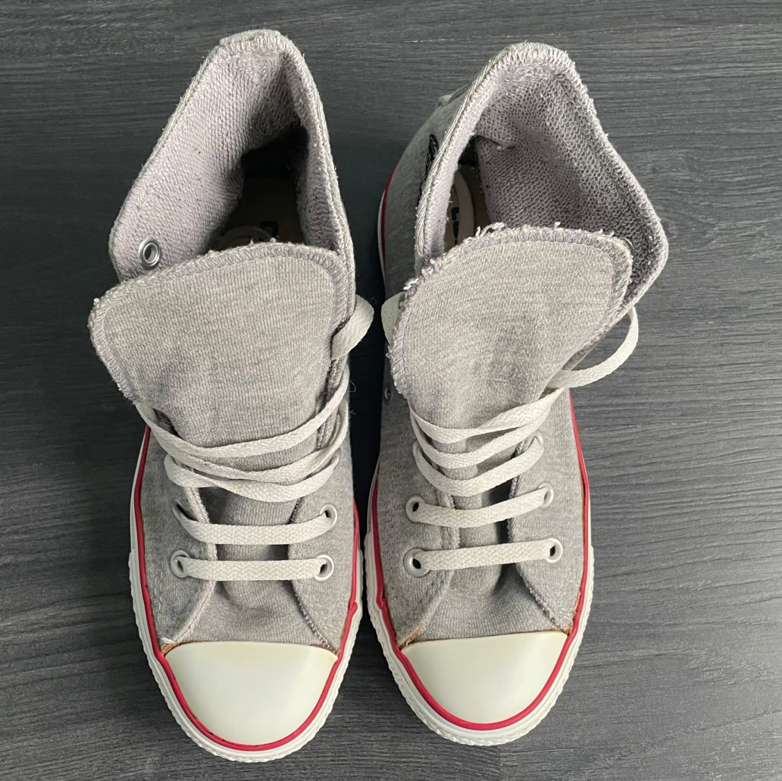 Gråa hoodie tyg Converse  - 91