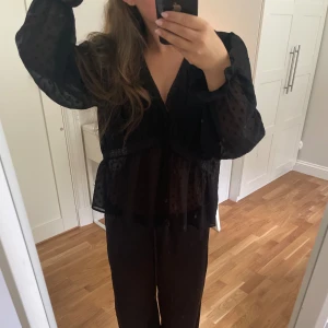 Svart blus från Zara - Jätte fin blus från Zara, fåtal antal gånger använd. Skriv för fler bilder