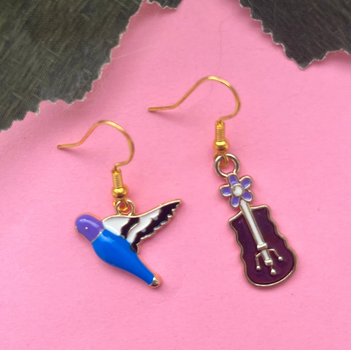 Fågel och fjol örhängen  - 90