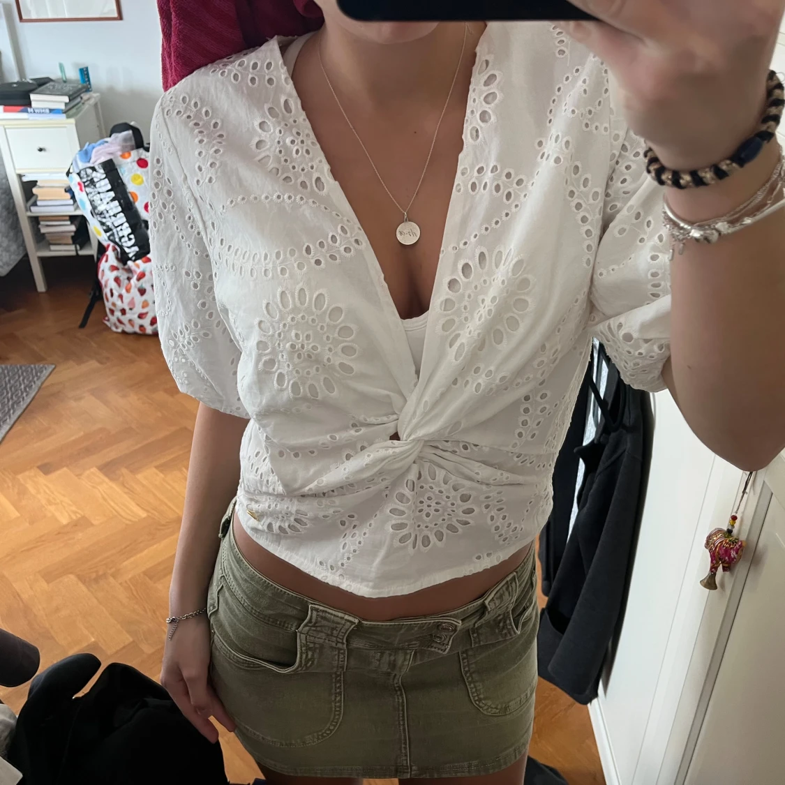 somrig vit blus - 90