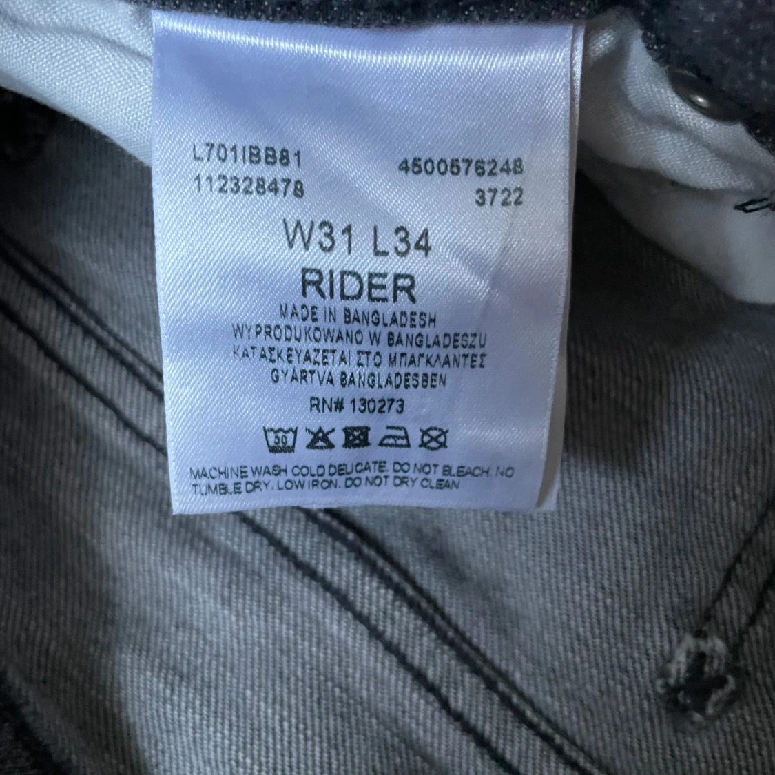 Grå jeansbyxor från Lee - 2