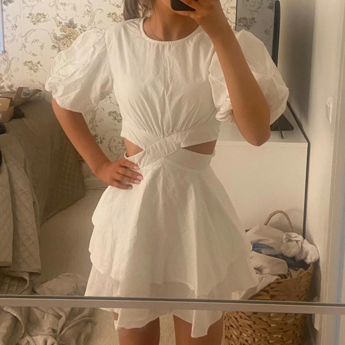 Vit klänning