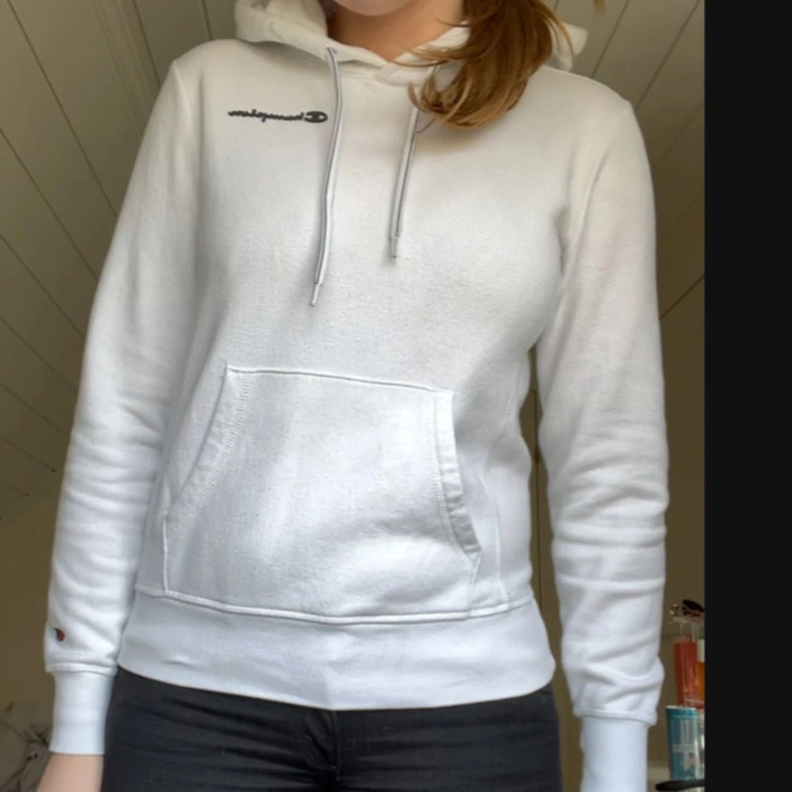 Vit hoodie från Champion - 1