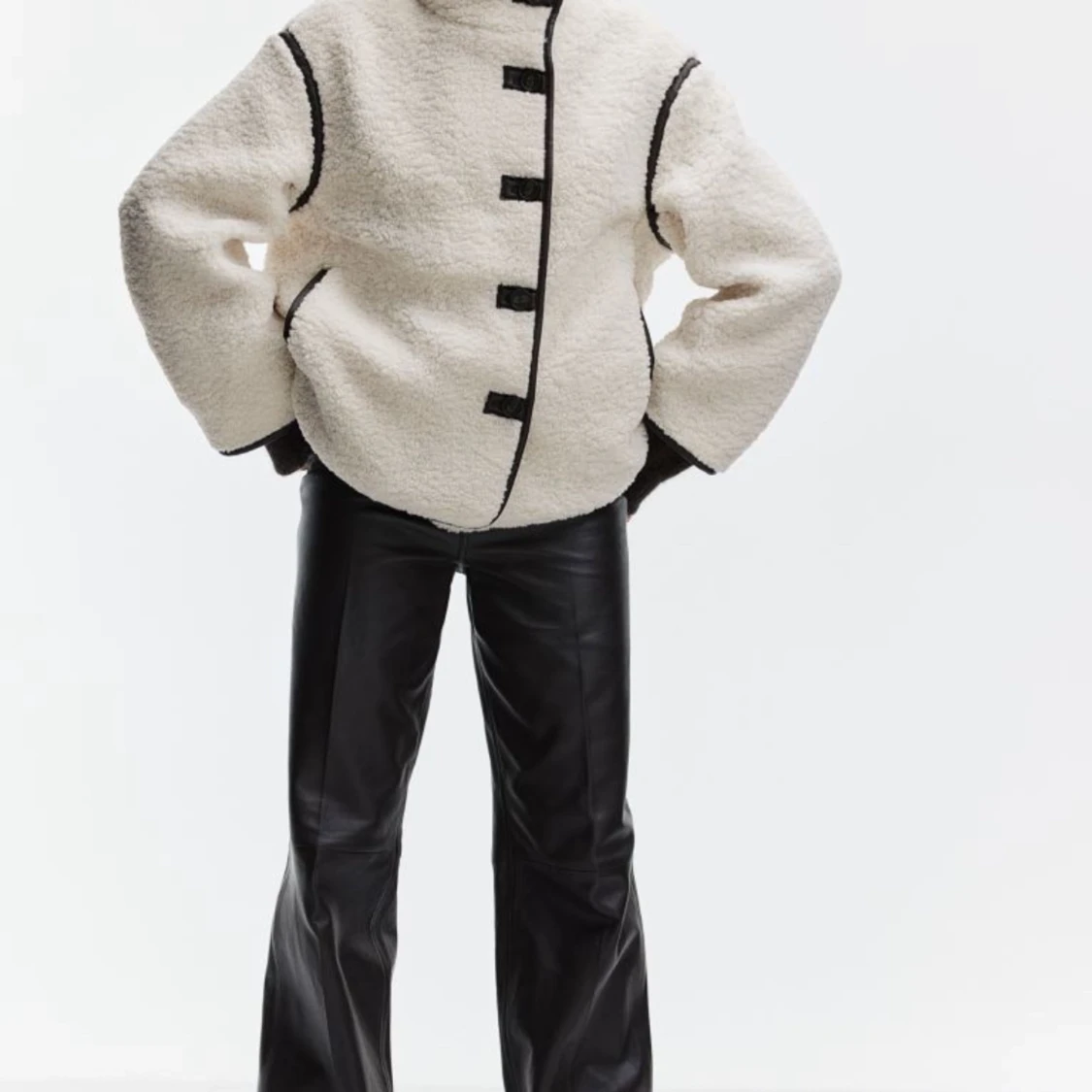 Vit teddyjacka HM!! - 90