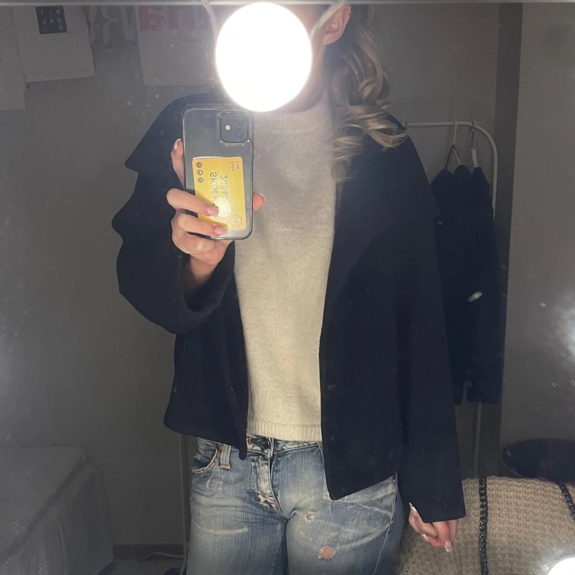 Mörkblå kappa - 90