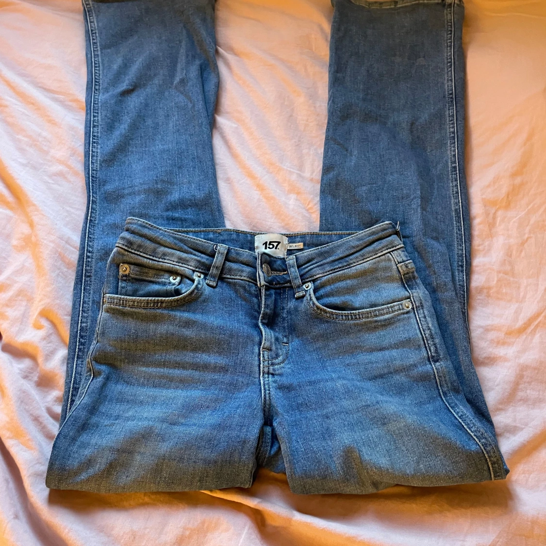 Blå jeansbyxor från 157 - 90