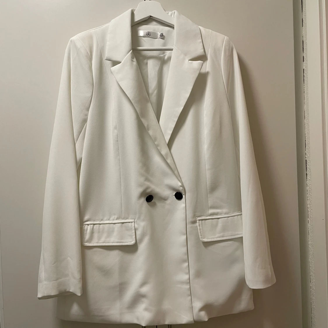 Vit oversized kavaj - 90