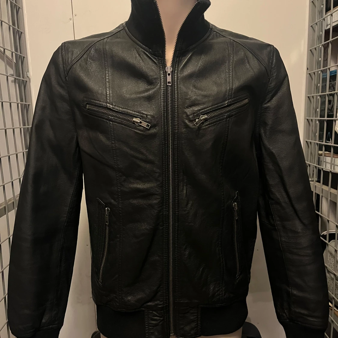 Svart skinnjacka från Poco Loco