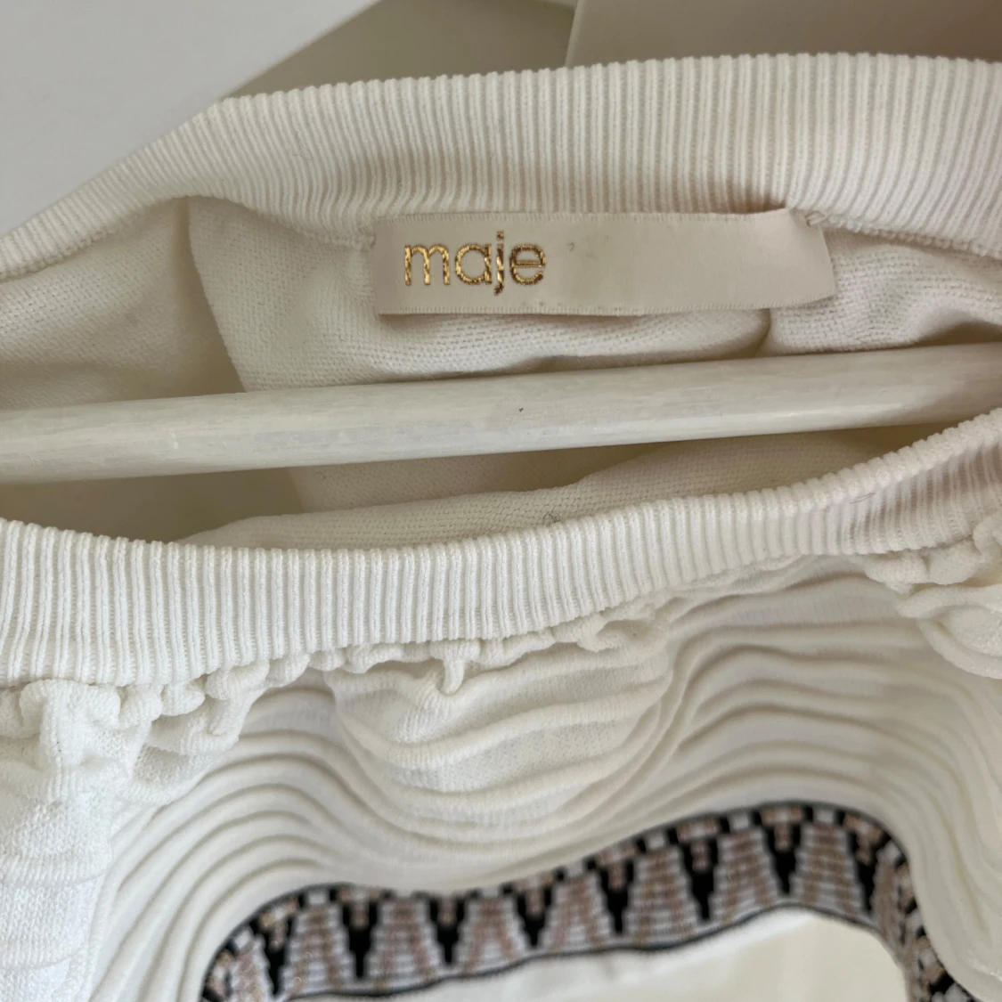 Vit oneshoulder topp från Maje - 2