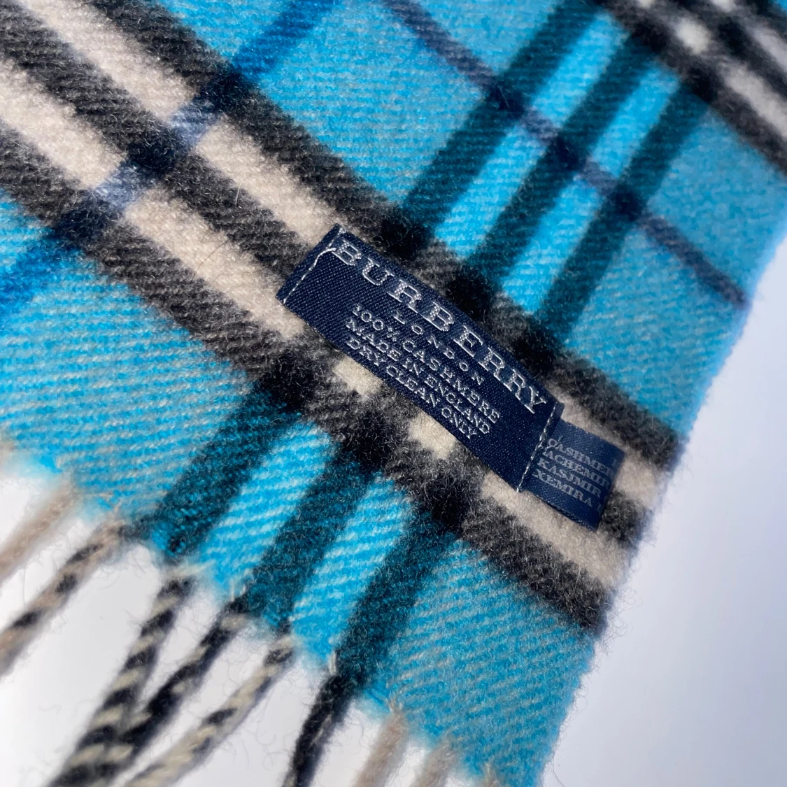 Burberry halsduk blå - 1