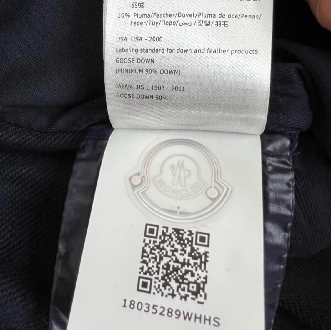 Svart dunjacka från Moncler - 90