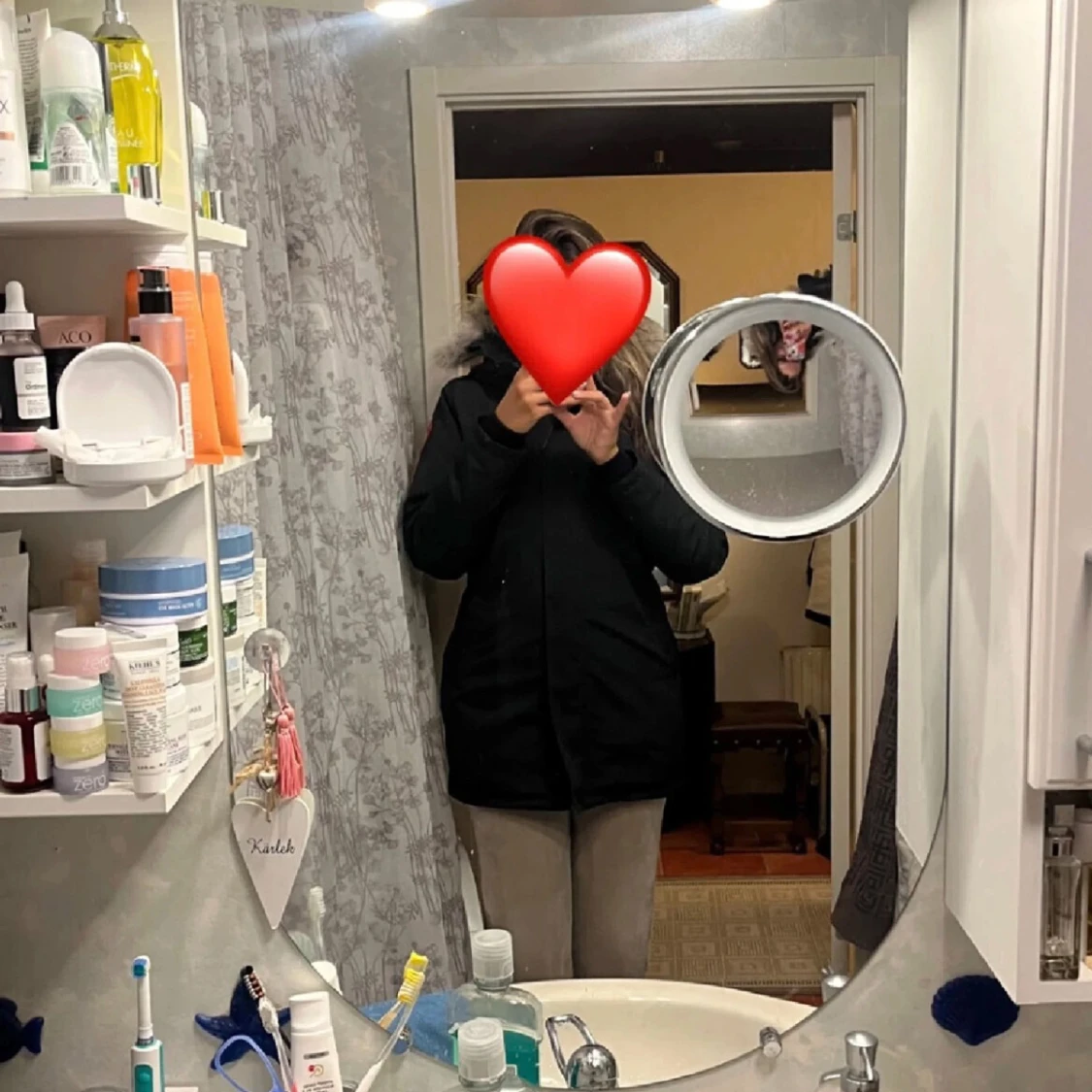 Svart canada goose jacka - 90