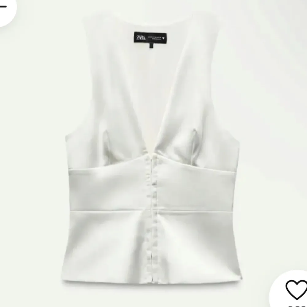 Snygg guldig/begie korsett topp från Zara, aldrig använd och prislappen är på!!. Yläosat.